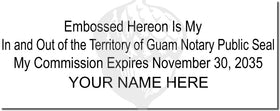 Guam Notary Stamp 1010 Setup