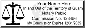 Guam Notary Stamp 1091 Setup