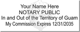Guam Notary Stamp 1092 Setup