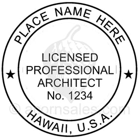 Hawaii Architect Seal Setup