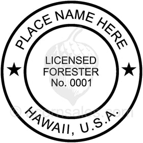 Hawaii Professional Forester Seal Setup