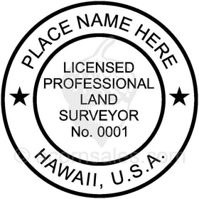 Hawaii Land Surveyor Seal Setup