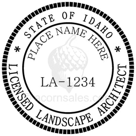 Idaho Landscape Architect Seal Setup