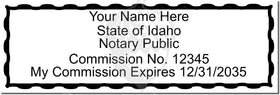 Idaho Notary Stamp 1091 Setup