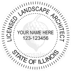 Illinois Landscape Architect Seal Setup
