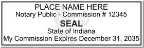 Indiana Notary Stamp 1091 Setup