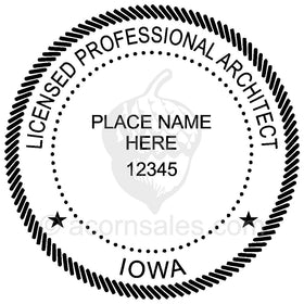 Iowa Architect Seal Setup