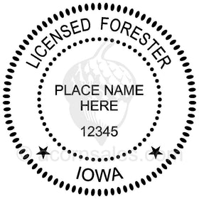Iowa Professional Forester Seal Setup