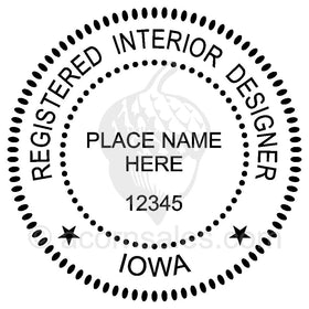 Iowa Interior Designer Seal Setup
