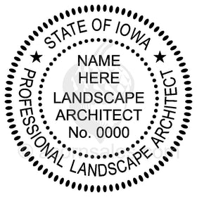 Iowa Landscape Architect Seal Setup