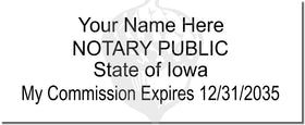 Iowa Notary Stamp 1092 Setup