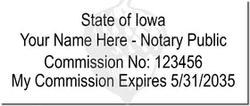 Iowa Notary Stamp 1096 Setup