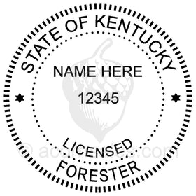 Kentucky Professional Forester Seal Setup