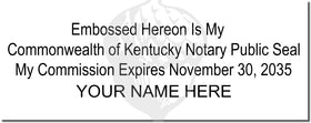 Kentucky Notary Stamp 1010 Setup
