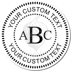 Library Three Initials Monogram Style