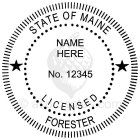 Maine Professional Forester Seal Setup