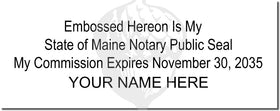 Maine Notary Stamp 1010 Setup