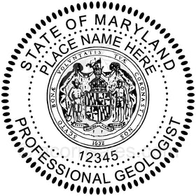 Maryland Geologist Seal Setup