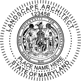 Maryland Landscape Architect Seal Setup