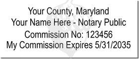 Maryland Notary Stamp 1096 Setup