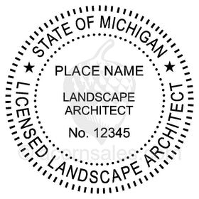 Michigan Landscape Architect Seal Setup