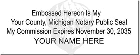 Michigan Notary Stamp 1010 Setup