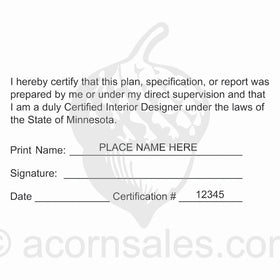 Minnesota Interior Designer Seal Setup