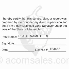 Minnesota Land Surveyor Seal Setup