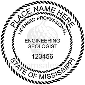 Mississippi Engineering Geologist Seal Setup