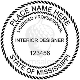 Mississippi Interior Designer Seal Setup