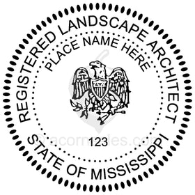 Mississippi Landscape Architect Seal Setup