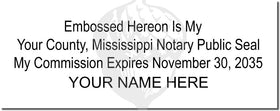 Mississippi Notary Stamp 1010 Setup