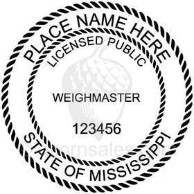 Mississippi Public Weighmaster Seal Setup