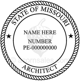 Missouri Architect Seal Setup