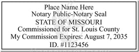 Missouri Notary Stamp 1090 Setup