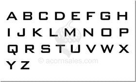 Bank Gothic Monogram Font