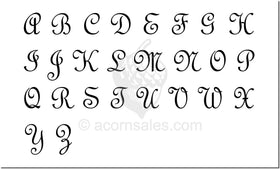 French Script Monogram Font