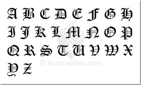 Old English Monogram Font