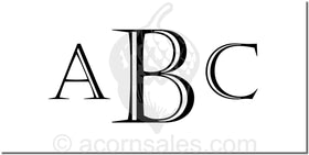 Monogram Embosser Style ME-1 Larger Character