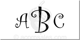 Monogram Embosser Style ME-12 Larger Character