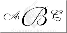 Monogram Embosser Style ME-14 Larger Character