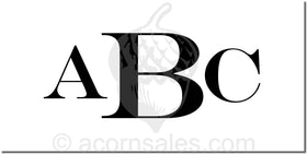 Monogram Embosser Style ME-3 Larger Character