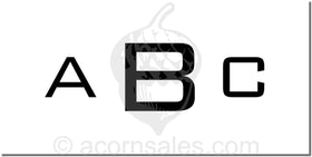 Monogram Embosser Style ME-6 Larger Character