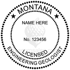Montana Engineering Geologist Seal Setup