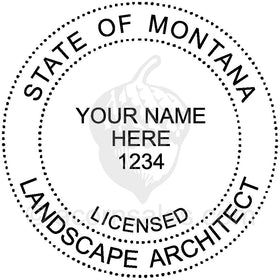 Montana Landscape Architect Seal Setup