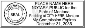 Montana Notary Stamp 1091 Setup