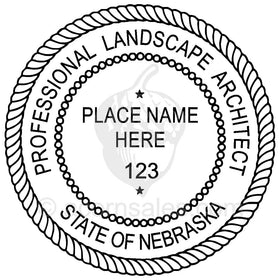 Nebraska Landscape Architect Seal Setup