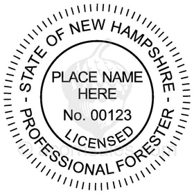 New Hampshire Professional Forester Seal Setup