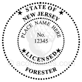 New Jersey Professional Forester Seal Setup
