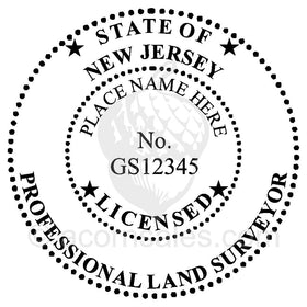 New Jersey Land Surveyor Seal Setup
